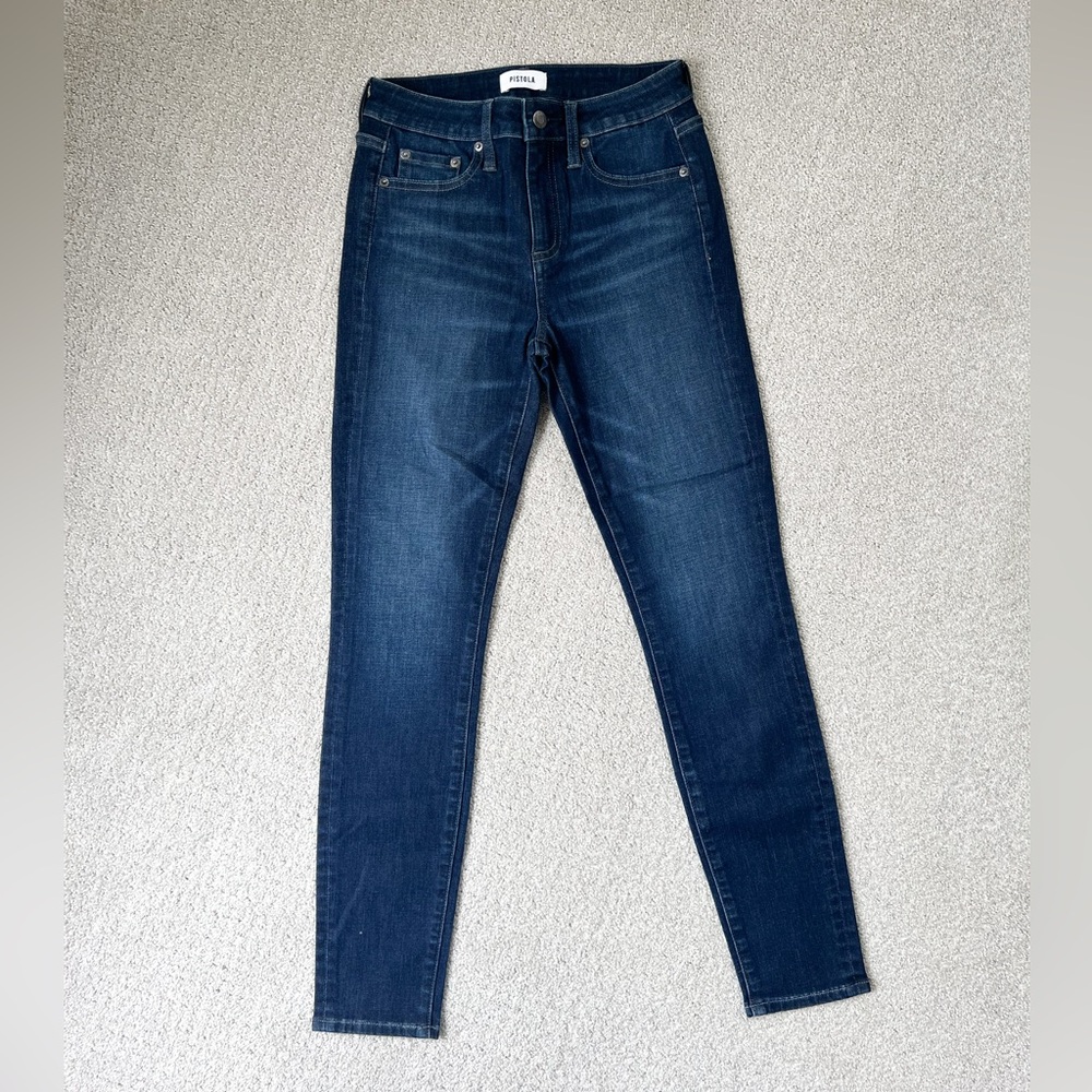 NWOT Pistola Women's Dark Wash Blue Skinny Jeans Size: 26